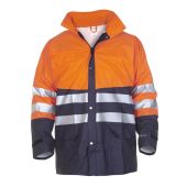 Hydrowear Regenjas Vernon Marine - Fluor oranje Maat 3XL