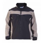 Hydrowear Softshell Rome Zwart - Khaki Maat XS