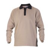 Hydrowear Sweater Tegelen Khaki - Zwart Maat 3XL