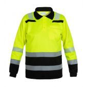 Hydrowear Sweater Tokio Fluor Geel - Zwart Maat XXL