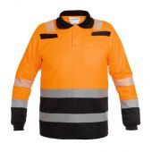 Hydrowear Sweater Tokio Fluor Oranje - Zwart Maat 4XL