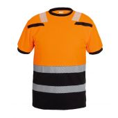 Hydrowear T-shirt Tulsa Fluor Oranje - Zwart Maat 5XL