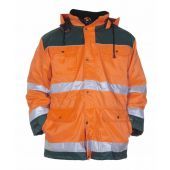 Hydrowear En20471 Parka Lissabon Fluor Oranje - Groen Maat XXL