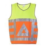 Hydrowear Verkeersvest Maurik Fluor Oranje - Fluor Geel Maat XL