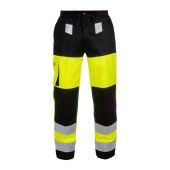 Hydrowear Multinorm Broek Mallorca Fluor Geel - Zwart Maat 48