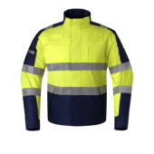 Hydrowear Werkjas Multistretch Marine - Fluor Geel Maat 54