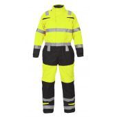 Hydrowear Winteroveral Ubbena Fluor Geel - Zwart Maat 3XL