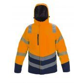Hydrowear Winterparka Orange/navy Fluor Oranje - Marine Maat 4XL