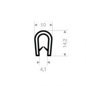 KLEMPROFIEL grijs metalic 2.5-4mm