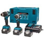 Makita 18 V Combiset voor allround (klop)boor- en (slag)schroefklussen DLX2180TJ1