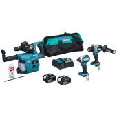 Makita 18 V Combiset voor allround tot zwaar boor-en schroefwerk DLX3154TX1