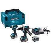 Makita 18 V Combiset voor zwaardere (klop)boor- en (slag)schroefklussen DLX2418TJ