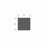 MOSRUBBER RECHTHOEKIG 20X20MM