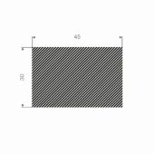 MOSRUBBER RECHTHOEKIG 45X30MM