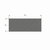 MOSRUBBER RECHTHOEKIG 50X20MM