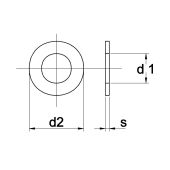 N.N.B. Sluitring DIN 125A Kunststof M10