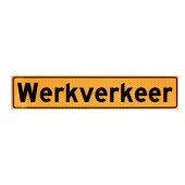 - Magneet Werkverkeer Oranje 500 x 100mm, KLASSE 3
