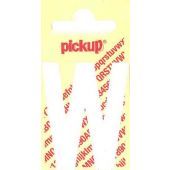 Pickup PLAKLETTERS WIT<BR/><BR/>60MM - W 60MM - W
