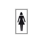 Brady Pictogram Dames Toilet 75*150MM