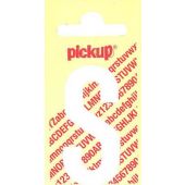 Pickup Plakletters Wit 60 Mm - S