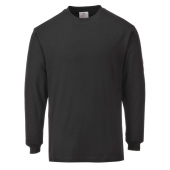 Portwest Vlamvertragend anti-statisch lange mouw T-shirt BLACK mt MEDIUM