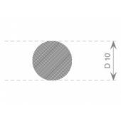 RONDSNOER MOSRUBBER 10MM EPDM ZWART