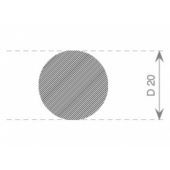RONDSNOER MOSRUBBER 20MM EPDM ZWART
