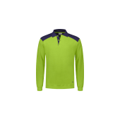 Santino Polosweater Tesla Lime / Real Navy Maat L