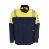 Tranemo Workwear Werkjack Magma Geel/marine Tranemo Vlamvertragend Mt. S MT. S