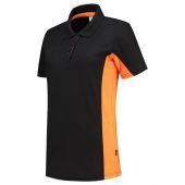 Tricorp Poloshirt Bicolor Dames 202003 Black-Orange Maat XS
