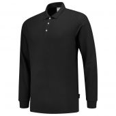 Tricorp Poloshirt Fitted 210 Gram Lange Mouw 201017 Black Maat 5XL