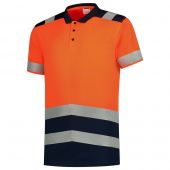 Tricorp Poloshirt High Vis Bicolor 203007 Fluor Orange-Ink Maat M