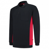 Tricorp Polosweater Bicolor Borstzak 302001 Navy/Red Maat 2XL
