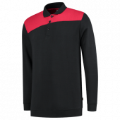Tricorp Polosweater Bicolor Naden 302004 Black Red Maat L