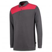 Tricorp Polosweater Bicolor Naden 302004 Darkgrey-Red Maat XS