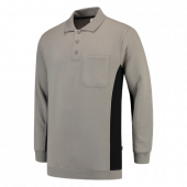 Tricorp Polosweater Met Borstzak 302001 Grey/Black Maat 2XL