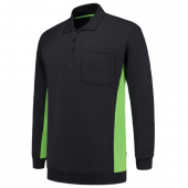 Tricorp Polosweater Met Borstzak 302001 Navy/Lime Maat 2XL