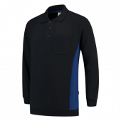 Tricorp Polosweater Met Borstzak 302001 Navy/Royalblue Maat 5XL