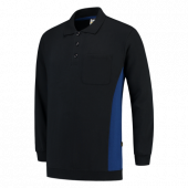 Tricorp Polosweater Met Borstzak 302001 Navy/Royalblue Maat 2XL