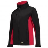 Tricorp Softshell Bicolor Dames 402008 Black-Red Maat XS