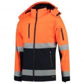 Tricorp Softshell ISO20471 Bicolor Fluor Orange/Navy Maat XS