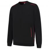 Tricorp Sweater Accent 302703 Black-Red Maat XS