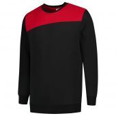 Tricorp Sweater Bicolor Naden 302013 Black-Red Maat XS