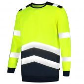 Tricorp Sweater High Vis Bicolor 303004 Fluor Yellow-Ink Maat XS