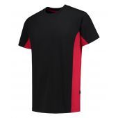 Tricorp T-shirt Bicolor 102004 Black-Red Maat XS