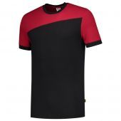 Tricorp T-shirt Bicolor Naden 102006 Black-Red Maat XS