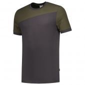 Tricorp T-shirt Bicolor Naden 102006 Darkgrey-Army Maat XS