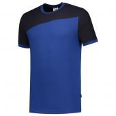 Tricorp T-shirt Bicolor Naden 102006 Royalblue-Navy Maat XS