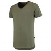 Tricorp T-shirt Premium V Hals Heren 104003 Army Maat XS