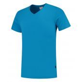 Tricorp T-shirt V Hals Fitted 101005 Turquoise Maat XS